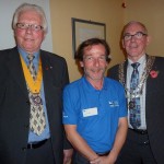 Chris Sturgeon of RSPB with President David and VP Sam
